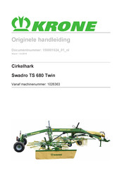 Krone Swadro TS 680 Twin Originele Handleiding