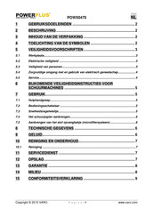 Powerplus POWX0470 Handleiding