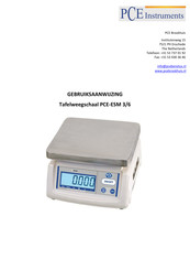 PCE Instruments ESM 3/6 Gebruiksaanwijzing