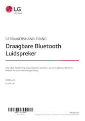 LG PL5W Gebruikershandleiding