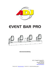 ADJ Event Bar Pro Gebruikershandleiding