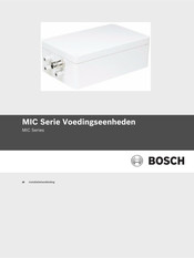 Bosch Security MIC Series Installatiehandleiding