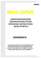 SOLARA 32HDW5015 Gebruiksaanwijzing