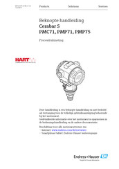 Endress+Hauser Cerabar S PMP71 Beknopte Handleiding