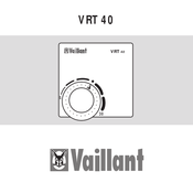 Vaillant VRT 40 Installatiehandleiding