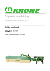 Krone EasyCut R 360 Originele Handleiding