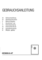 Kuppersbusch KE9800-0-4T Gebruiksaanwijzing