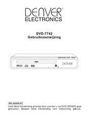 Denver Electronics DVD-7742 Gebruiksaanwijzing