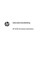 HP Z238 Gebruikershandleiding