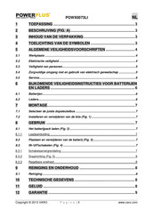 Powerplus POWX0073LI Handleiding