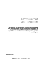 Dell Optiplex 960 Naslaggids