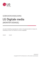 LG 49XE4F Gebruikershandleiding