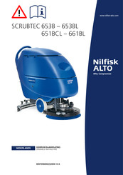 Nilfisk ALTO SCRUBTEC 661BL Gebruiksaanwijzing