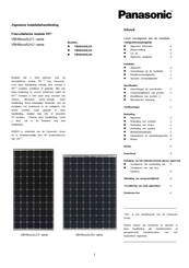 Panasonic HIT VBHN285SJ40 Installatiehandleiding