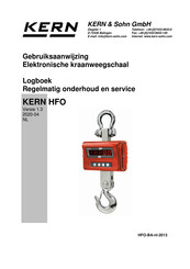 KERN HFO Series Gebruiksaanwijzing