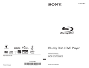 Sony BDP-CX7000ES Gebruiksaanwijzing