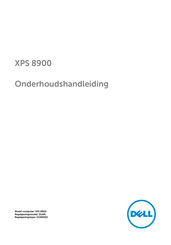 Dell XPS 8900 Onderhoudshandleiding