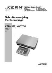 KERN and SOHN KMT-TM Series Gebruiksaanwijzing