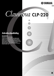 Yamaha Clavinova CLP-220 Gebruikershandleiding