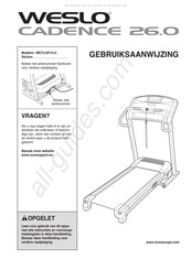 Weslo WETL59710.0 Gebruiksaanwijzing