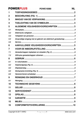 Powerplus POWE10080 Handleiding