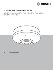 Bosch FLEXIDOME panoramic 5100i Installatiehandleiding