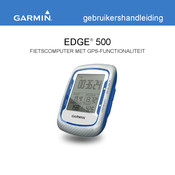 Garmin EDGE 500 Gebruikershandleiding