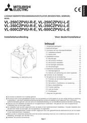 Mitsubishi Electric VL-350CZPVU-R-E Installatiehandleiding