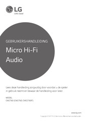 LG CMS2760F Gebruikershandleiding