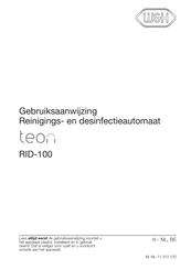 W&H teon RID-100 Gebruiksaanwijzing