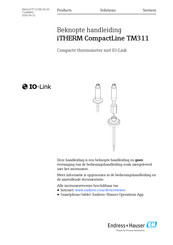 Endress+Hauser iTHERM CompactLine TM311 Beknopte Handleiding