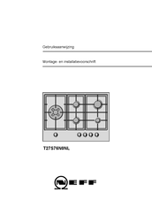 NEFF T27S76N0NL Montage- En Installatievoorschriften