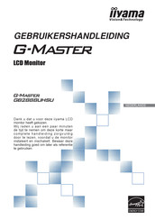 Iiyama G-Master GB2888UHSU-B1 Gebruikershandleiding