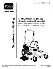 Toro 311000001 Gebruikershandleiding