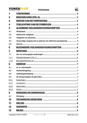 Powerplus POWX0440 Handleiding