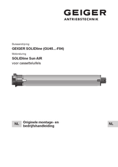 GEIGER SOLIDline GU45 -F04 Series Bedrijfshandleiding