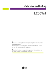 LG L200WJ Gebruikshandleiding