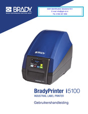 Brady Printer i5100 Gebruikershandleiding