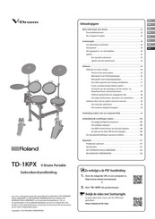 Roland TD-1KPX V-Drums Portable Gebruikershandleiding