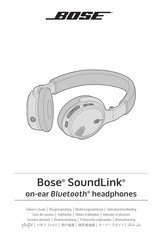 Bose SoundLink on-ear Bluetooth Gebruikershandleiding