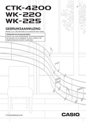 Casio WK-220 Gebruiksaanwijzing