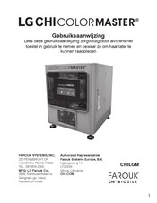Farouk LGCHI COLOR MASTER Gebruiksaanwijzing