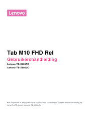 Lenovo TB-X605FC Gebruikershandleiding