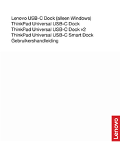 Lenovo ThinkPad Universal USB-C Smart Dock Gebruikershandleiding