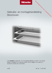 Miele DG 7140 Gebruiks- En Montagehandleiding