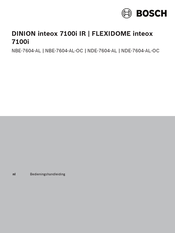 Bosch DINION 7100i IR Bedieningshandleiding