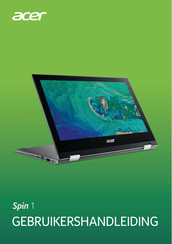 Acer Spin 1 Series Gebruikershandleiding