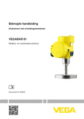 Vega VEGABAR 81 Handleiding