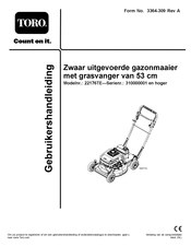 Toro 22176TE Gebruikershandleiding