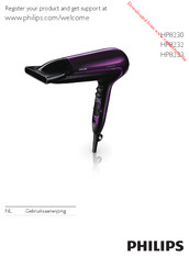 Philips ThermoProtect Ionic HP8230 Gebruiksaanwijzing